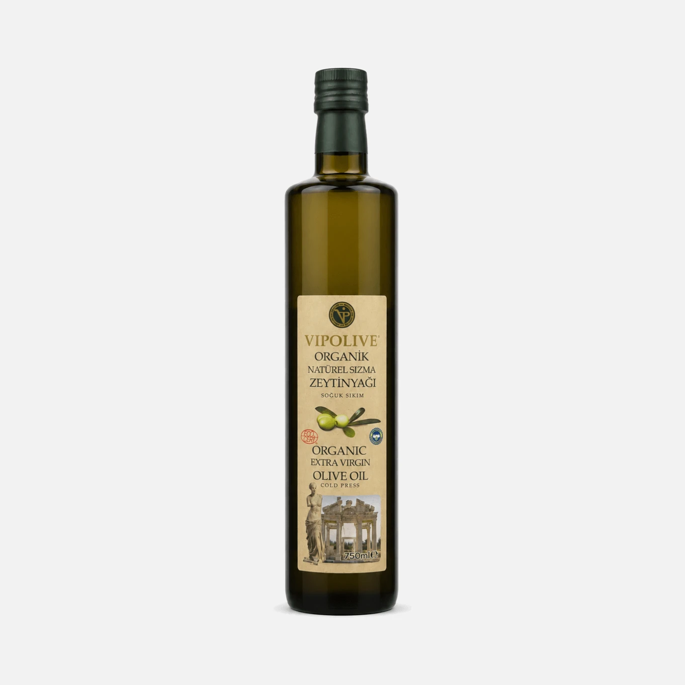 Vipolive Organik Natürel Sızma Zeytinyağı 750 ml